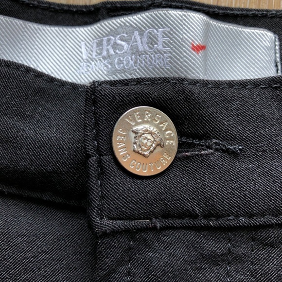 Versace Jeans Couture High Rise Black Dress Pants, Made in Italy - Picture 8 of 16